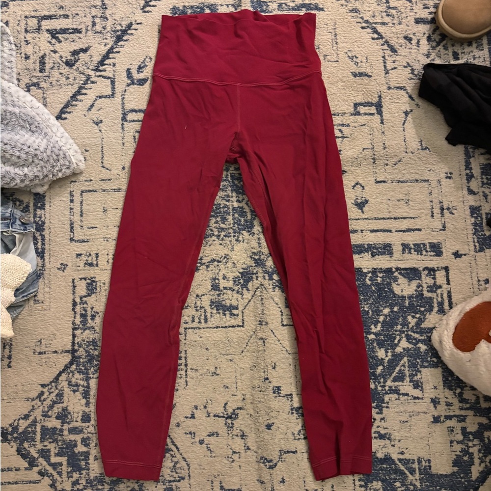 Lululemon Off Red Leggings